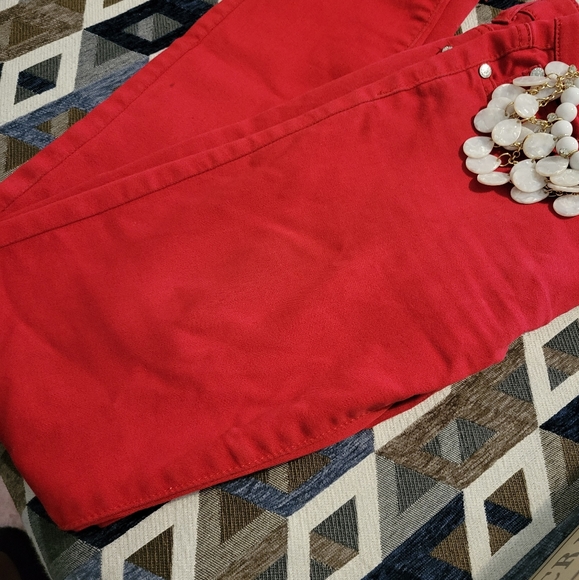 Red, Casual Wear Skinnies - Picture 3 of 3
